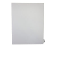 Mark Maker – Onglets séparateurs juridiques blancs, 1/26 onglets, format lettre, sans trous, lettre Z, 25/paquet-Onglets séparateurs blancs, 1/26 onglets
