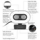 ALURATEK - Webcam 1080p HD avec mise au point automatique de la lumière annulaire et micro-Capteur: capteur d'image CMOS 1 / 2,7 "