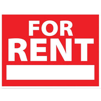 HeadLine - Pancarte FOR RENT 18 x 24 (po)-Fabriqué en plastique ondulé durable de 4 mm d’épaisseur