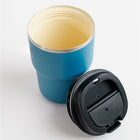 ASOBU - Puramic Pick Me Up Mug - 12 oz - Bleu-Couvercle escamotable . `A Iépreuve des fruites