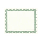 Geographics – Certificats de récompense, parchemin, 8 1/2 po x 11 po, vert Optima, paq./25-Bordure classique verte