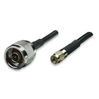 Turmode – Câble pour antenne de réseau sans fil WF6004 de 6 pi, 3,5 x 0,4 x 3,5 po, noir-Câble LMR100 de 6 pi N mâle vers SMA mâle