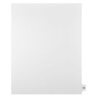 Mark Maker – Onglets séparateurs juridiques blancs, 1/15 onglets, format lettre, sans trous, numéro 150, 25/paquet-Onglets séparateurs blancs, 1/15 onglets