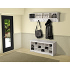 Prepacâ – Étagère à crochets pour vestibule, 60 x 11 1/2 po, blanc-Dimensions : 16 1/2 (H) x 60 (l) x 11 1/2 (P) po