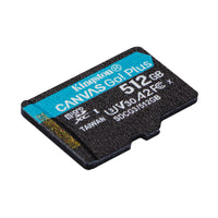 Kingston - Carte mémoire microSD Plus Canvas Go - 512 Go-Vitesse de performance U3 et V30