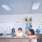 Educational Insights - Filtres lumineux de classe, 2' x 4', Nuages, Ensemble de 4-7