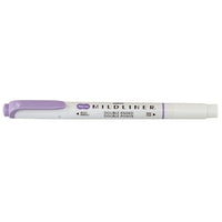 Zebra – Surligneur double pointe style stylo Mildliner, violet doux-Double pointe : biseautée, pastille