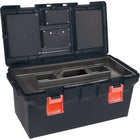 Aurora Tools – Boîtes à outils robustes avec plateau interne, 2 organiseurs, 22 po-Fabrication robuste en polypropylène