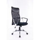 Brassex - Chaise de bureau executif Noah, noir-Le mécanisme d'inclinaison intégré et le vérin à gaz permettent d’aligner correctement tout votre corps avec votre espace de travail