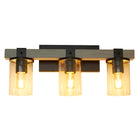Elegant Designs 40 watts type A19 ampoule à culot moyen lanterne industrielle aspect bois restauré vanité de bain 3 lumières-Ampoule à culot moyen de type A19 de 40 watts vendue séparément
