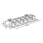 Azar Displays – Présentoir à 12 compartiments pour panneau perforé/à lattes, 2/paquet (225575)-Comprend 2 crochets en plastique pour panneau perforé