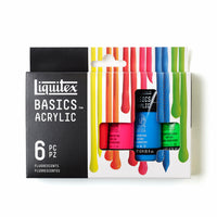 Liquitex - Basics Peinture acrylique poser - 6 x 22ml - Fluorescents-Acrylique