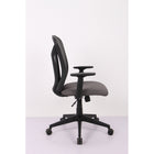 Brassex - Chaise de bureau Angelo, noir/gris-Accoudoirs réglables en hauteur