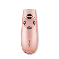 Télécommande de présentation sans fil Kensington Presenter Expert avec pointeur laser rouge - Or rose (75772)-Le pointeur laser rouge vous permet de mettre en évidence n’importe quelle zone de votre présentation grâce à un laser rouge lumineux en appuyant sur un bouton