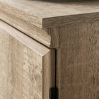 South Shore - Morgan Armoire de rangement 4 portes Chêne vieilli-Nettoyer avec un linge sec