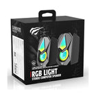 Havit SK563 Designed for Gamers, USB Powered, RGB Light Speaker - Black-140mmX82mmX120mm (LxWxH)
