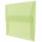 JAM Paper Enveloppes translucides A1, vert feuille, 250/paquet-Intérieur vierge où écrire un mot personnalisé