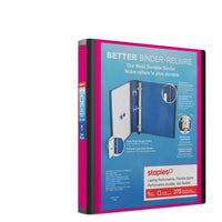 Staples - Reliure Better Binder, 1 po, rose-Plus résistante et plus facile à utiliser