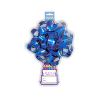 Choux confetti de 6 po Happy Birthday avec étiquette, Paquet de 12 - Millbrook Studios (76027)-choux de 6 po