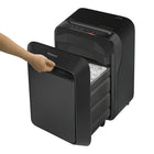 Fellowes - Déchiqueteur Powershred LX210 à coupe micro, 16 feuilles, noir-Éliminez sans effort les bourrages papier grâce à la technologie 100 % Jam Proof et restez sans accident grâce à la technologie SafeSense intégrée