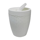 Panier ronde de salle de bain 7 L Modern Homes-Dotée d’un pratique couvercle pivotant et d’un sac masqué innovateur
