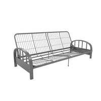 Cadre de futon Aiden - Argenté-Assise basse de style contemporain