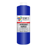 DEMCO EnCouleurs Inc Acrylique scolaire - 500 mL - Bleu fonce-Acrylique scolaire