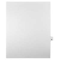 Markmaker - Intercalaires imprimes Legal, Blanc, 1/25th coupe, format lettre, sans trous, 25 tabs/PQT, 5 PQT/Boite, Numero 67-Intercalaires imprimes Legal