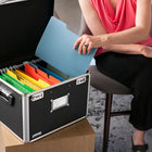 Vaultz - Coffret classeur verrouillable, format lettre/legal-Les serrures à double combinaison protègent les documents et les objets de valeur