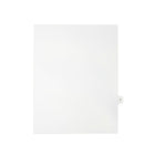 Mark Maker – Onglets séparateurs juridiques blancs, 1/15 onglets, format lettre, sans trous, lettre Z, 25/paquet-Onglets séparateurs blancs, 1/15 onglets