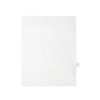 Mark Maker – Onglets séparateurs juridiques blancs, 1/15 onglets, format lettre, sans trous, lettre Z, 25/paquet-Onglets séparateurs blancs, 1/15 onglets