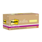 Post-it - Feuillets super collants entièrement faits de papier recyclé - 3 po x 3 po - jaune canari - Paquet de 24 -Les Feuillets super collants Post-it offrent deux fois l’adhérence des Feuillets Post-it classiques