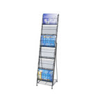 FuTECH - Porte-brochures avec 6 pochettes - 14 l x 51,5 H - Noir-Noir