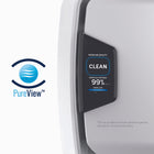 Purificateur d’air Fellowes AeraMax Pro PureView AM 4 PC, inox-La technologie brevetée EnviroSmartMC surveille en permanence et ajuste automatiquement les performances en fonction de la qualité de l’air et de l’occupation.