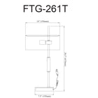 Dainolite - Lampe de table à incandescence moderne Fitzgerald, 1 lumière, laiton vieilli avec abat-jour blanc-Comprend un port USB et une prise dans la base de la lampe