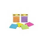 Post-it - Feuillets super collants, 4 po x 4 po-Les feuillets super collants collent mieux des autres feuillets