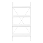 Monarch Specialties - 7801 48 po H Etagere - Blanc/Metal Blanc-Garantie : 1 an limite pour les pieces