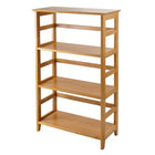 Winsome – Étagère Studio à 3 niveaux, miel-Offrant un immense espace de rangement et d’allure polie et élégante, la bibliothèque est idéale pour sountenir vos fournitures d’ordinateur supplémentaires.