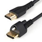 StarTech - Câble HDMI HDR Mâle à Mâle 4K 60 Hz avec vis de verrouillage - 3 pi-Câble HDMI 2.0 haut débit haut de gamme avec Ethernet