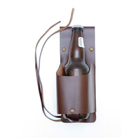 Ashlin – Porte-bouteille de ceinture Tanglewood, cuir véritable, brun foncé-Cuir nappa Napoli