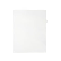 Mark Maker – Onglets séparateurs juridiques blancs, 1/26 onglets, format lettre, sans trous, lettre G, 25/paquet-Onglets séparateurs blancs, 1/26 onglets