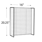 Azar Displays – Panneau perforé vert translucide avec ailes, 16 larg. x 20,25 haut. (po) (700357-GRE)-2