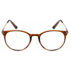 SAV Eyewear - Lunettes anti-lumière bleue trifocales Venice - + 1,50 - Marron brillant-La force de la partie inférieure sert à lire, celle de la partie moyenne à travailler sur l’ordinateur et celle de la partie supérieure à interagir à distance.