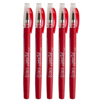 Marvy Uchida - Stylo gel, 0,7 mm, rouge, paquet de 5-Couleur : rouge