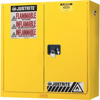 JustriteMD – Armoire de sécurité à fixation murale Sure-GripMD, 2 portes manuelles, 20 gal : 43 x 12 x 44 (po)-Libère de l’espace sur le plancher