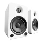 Kanto – Haut-parleurs étagères amplifiés YU4 avec Bluetooth et pré-ampli phono, blanc mat-La technologie Bluetooth avec Qualcomm aptX vous permet de profiter d'une diffusion de qualité supérieure depuis la paume de votre main