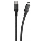 Scosche - Câble tressé USB-C à Lightning 6 pi - gris spatial-Transfert rapide des données