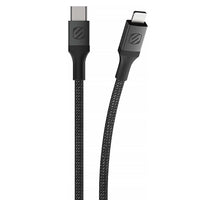 Scosche - Câble tressé USB-C à Lightning 6 pi - gris spatial-Transfert rapide des données