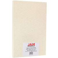 JAM Paper Papier couverture cartonné, 8 1/2 x 14 po, parchemin naturel, 50 feuilles/paquet-Parchemin naturel