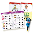 Educational Insights - Hot Dots® Jr. Maîtrisons la lecture de la maternelle-Comprend 2 livres robustes reliés en spirale avec 1 leçon chacun et un stylo électronique interactif.